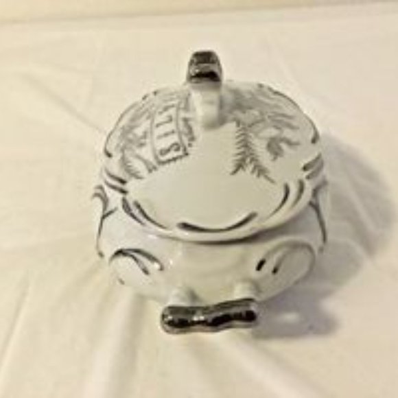 Norcrest Fine China FOR YOUR SILVER WEDDING ANNIVERSARY Bowl & Lid Made In Japan - Picture 5 of 8